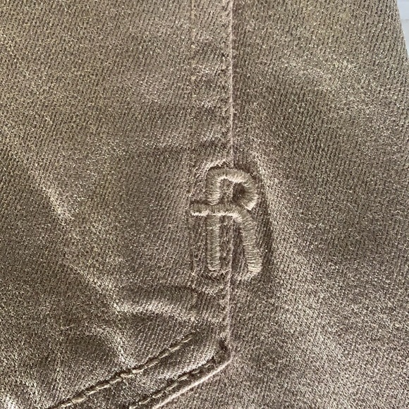 Rich & Skinny gold lamé metallic jeans size 25 - Picture 3 of 7